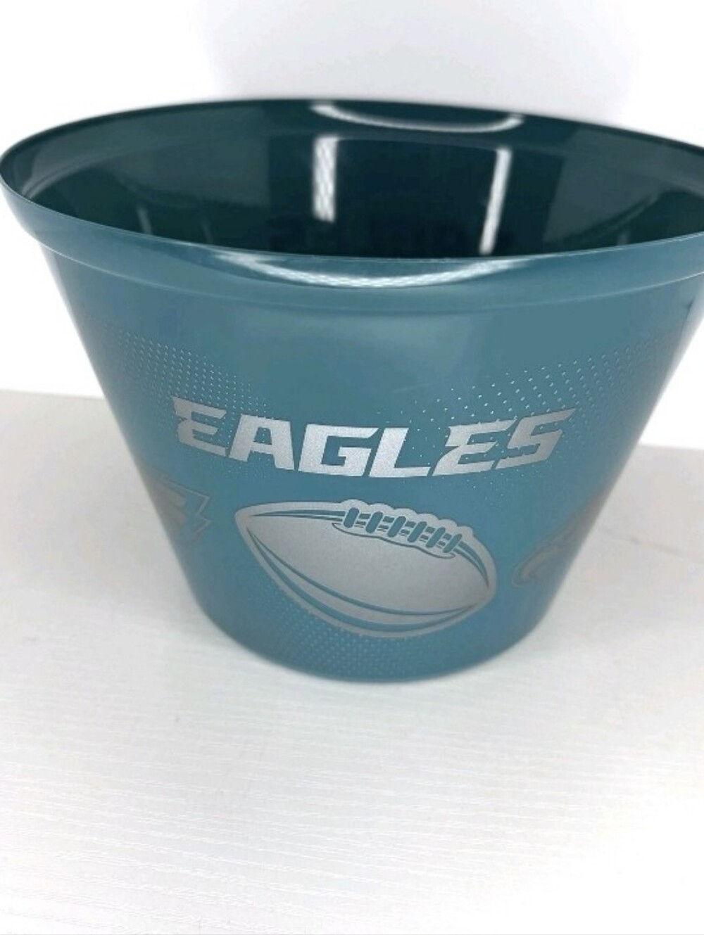 New Philadelphia Eagles Football Bucket Party Bowl Ice NFL Container Sports
